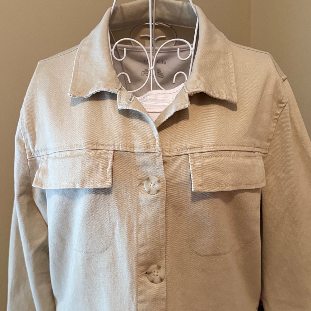Angels Cream Button-Up Jacket - Picture 3 of 9